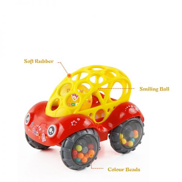 Baby Car Doll Toy  Crib Mobile Bell Rings Grip  Gutta Percha Hand Catching Ball s for  Newborn s  0-12 Months - Image 3