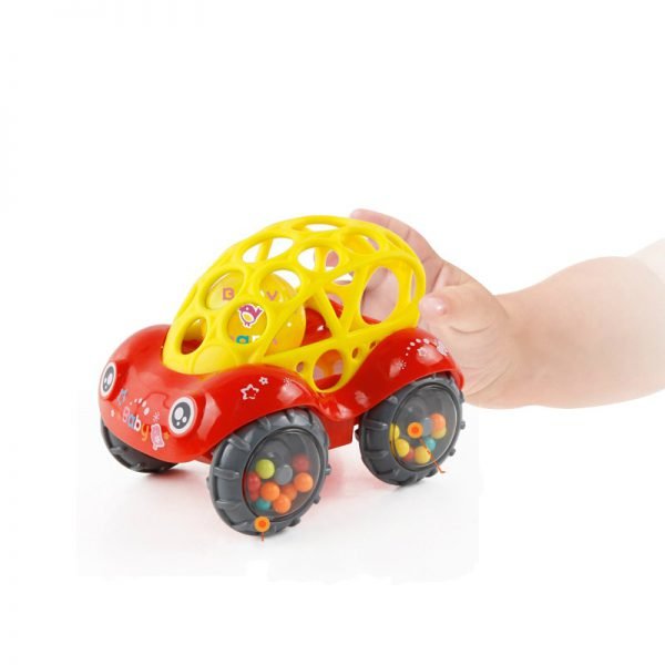 Baby Car Doll Toy  Crib Mobile Bell Rings Grip  Gutta Percha Hand Catching Ball s for  Newborn s  0-12 Months - Image 4