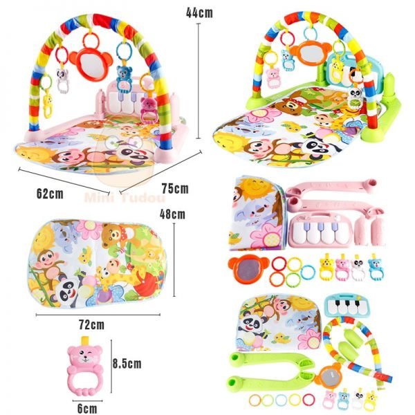 Baby Play Mat Kids Rug Educational Puzzle Carpet With Piano Keyboard And Cute Animal Playmat Baby Gym Crawling Activity Mat Toys - Image 6
