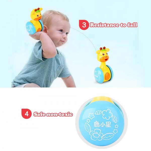 Baby Rattles Tumbler Doll Baby Toys Sweet Bell Music Roly-poly Learning Education Toys Gifts Baby Bell Baby Toys - Image 2
