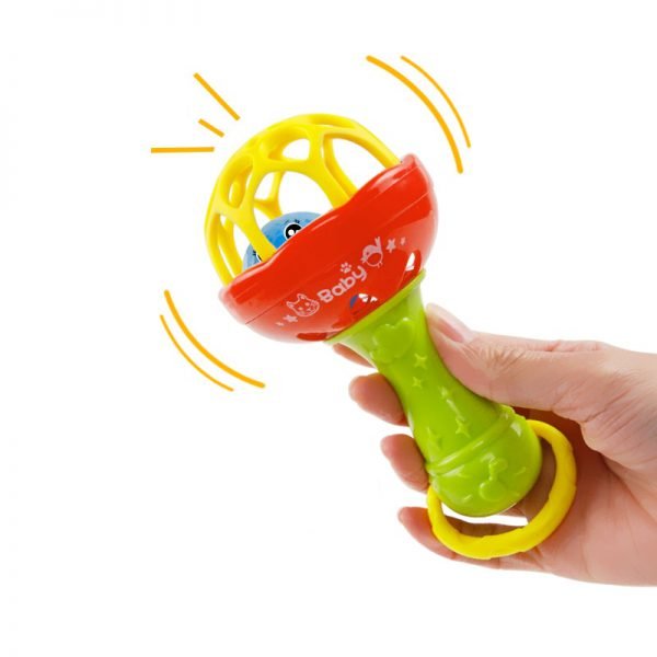 Baby Rattles toy Intelligence Grasping Gums Plastic Hand Bell Rattle Funny Educational Mobiles Toys Birthday Gifts WJ482 - Image 4