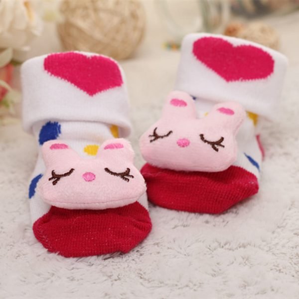 Baby socks rubber anti slip floor cartoon kids Toddlers autumn spring Fashion Animal newborn Cute 0-6-12month - Image 2