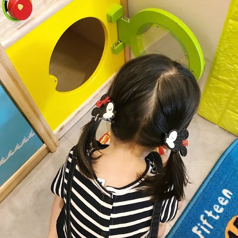 Cute children Hairpin Handmade Cartoon Minnie Mouse Ear Bowknot Wings stars hair clips Accessories kids girls Barrettes headwear - Image 4