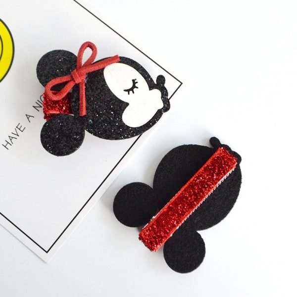 Cute children Hairpin Handmade Cartoon Minnie Mouse Ear Bowknot Wings stars hair clips Accessories kids girls Barrettes headwear - Image 6