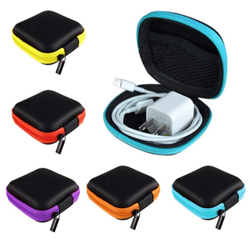 Fashion Mini Zipper Earphone Headphone SD Card Bag Storage Box Key Wallet Travel Accessories Packing Organizers - Image 6