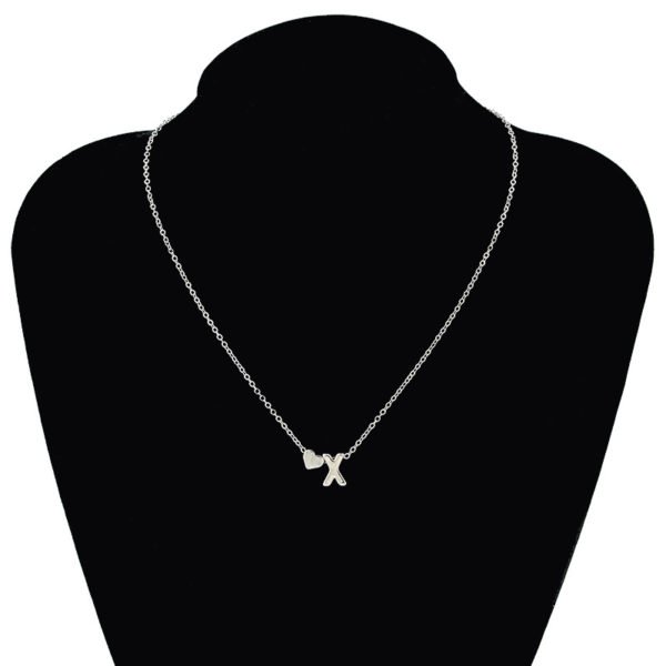 Fashion Tiny Dainty Heart Initial Necklace Personalized Letter Necklace Name Jewelry for women accessories girlfriend gift - Image 3