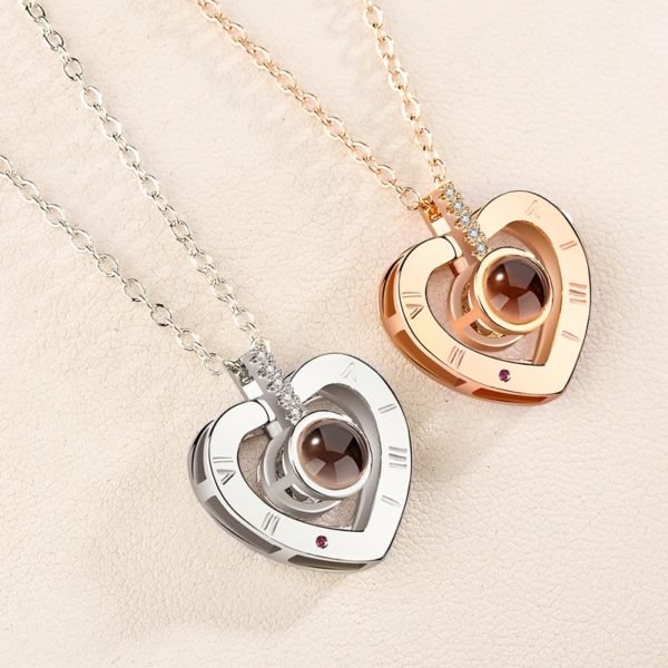 HOT 2018 Projection 100 Languages I Love You Necklace For Women Love Memory Wedding Pendant Necklace Choker Gift for Lover - Image 4