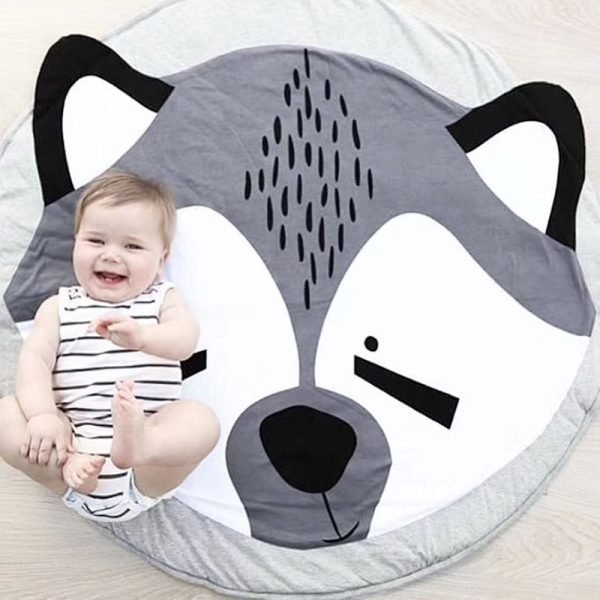 INS Baby Infant Play Mats Kids Crawling Carpet Floor Rug Baby Bedding Rabbit Blanket Cotton Game Pad Children Room Decor 90CM - Image 4