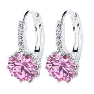 JEMMIN Shiny Shape Style Hoop Earrings For Women Female 925 Sterling Silver AAAAA Cubic Zirconia Lovers Best Gifts Hot Sale