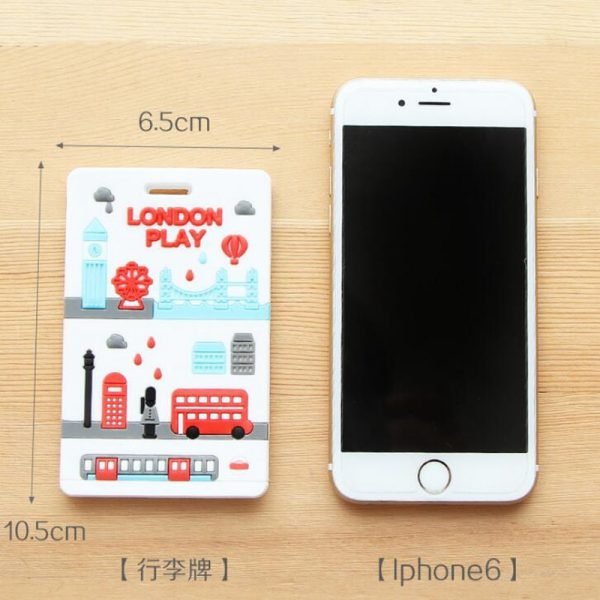 Kawaii Stitch Doraemon Suitcase Luggage Tag Cartoon ID Address Holder Baggage Label Silica Ge Identifier Travel Accessories - Image 4