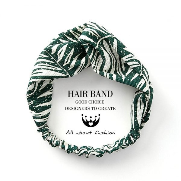 Korean Style Summer Lovely Hairband Women Hair Accessories Turban Twist Cross Headwrap Girl Floral Elastic Knotted Headwear - Image 2
