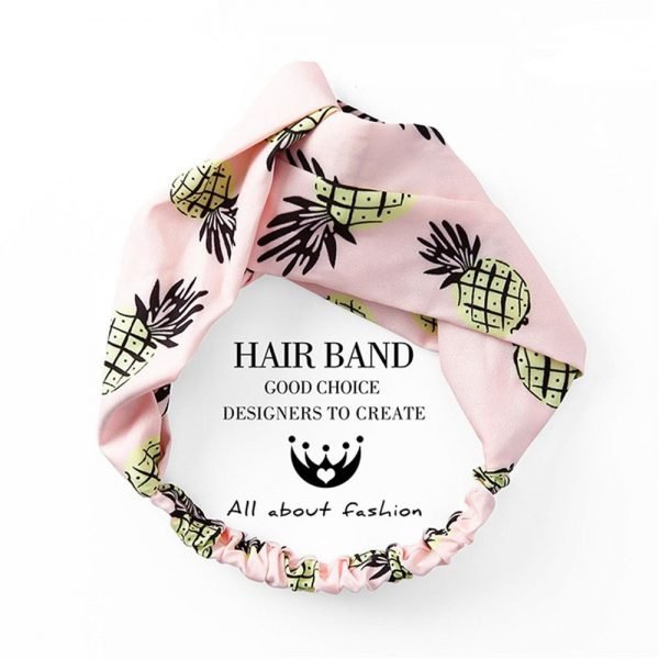 Korean Style Summer Lovely Hairband Women Hair Accessories Turban Twist Cross Headwrap Girl Floral Elastic Knotted Headwear - Image 3