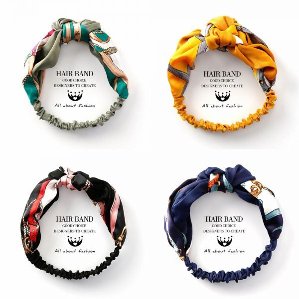 Korean Style Summer Lovely Hairband Women Hair Accessories Turban Twist Cross Headwrap Girl Floral Elastic Knotted Headwear - Image 4