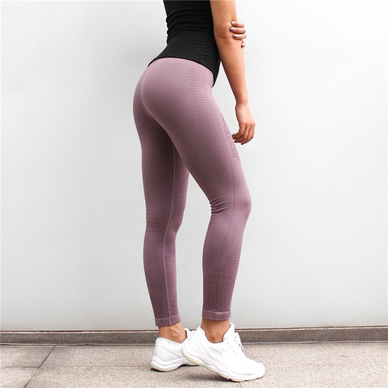 LANTECH Women Yoga Pants Sports Running Sportswear Stretchy Fitness Leggings Seamless Tummy Control Gym Compression Tights Pants - Image 3