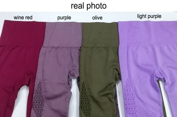 LANTECH Women Yoga Pants Sports Running Sportswear Stretchy Fitness Leggings Seamless Tummy Control Gym Compression Tights Pants - Image 5