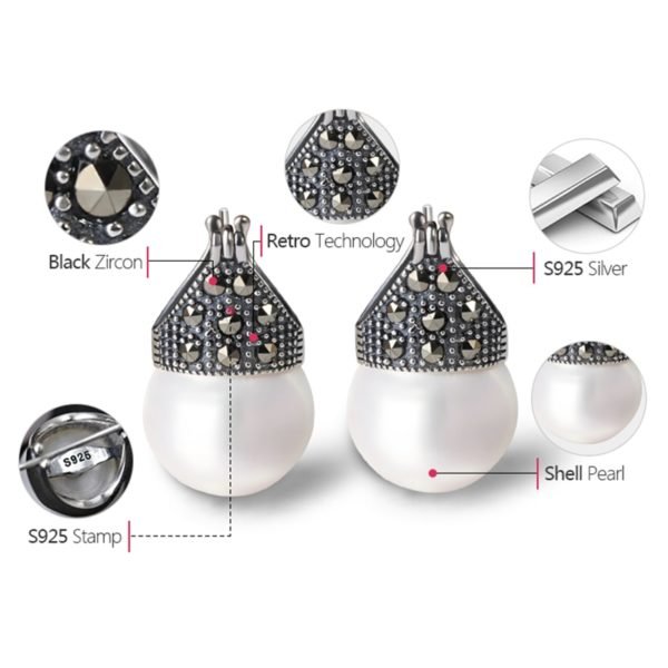 Lotus Fun Real 925 Sterling Silver Natural Handmade Designer Fine Jewelry Vintage Fashion Drop Earrings for Women Brincos Bijoux - Image 5