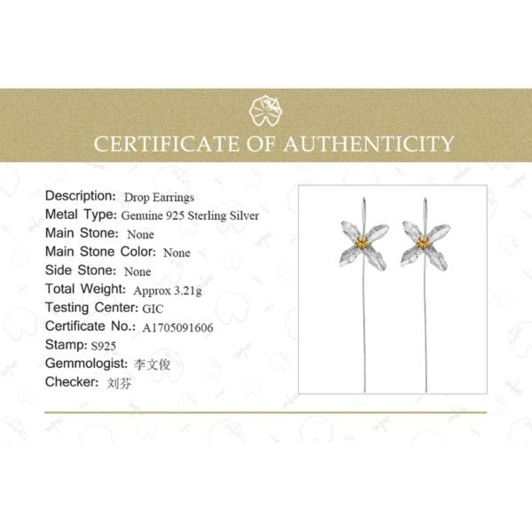 Lotus Fun Real 925 Sterling Silver Natural Handmade Fine Jewelry Vintage Poetic Clover Fashion Drop Earrings for Women Brincos - Image 6