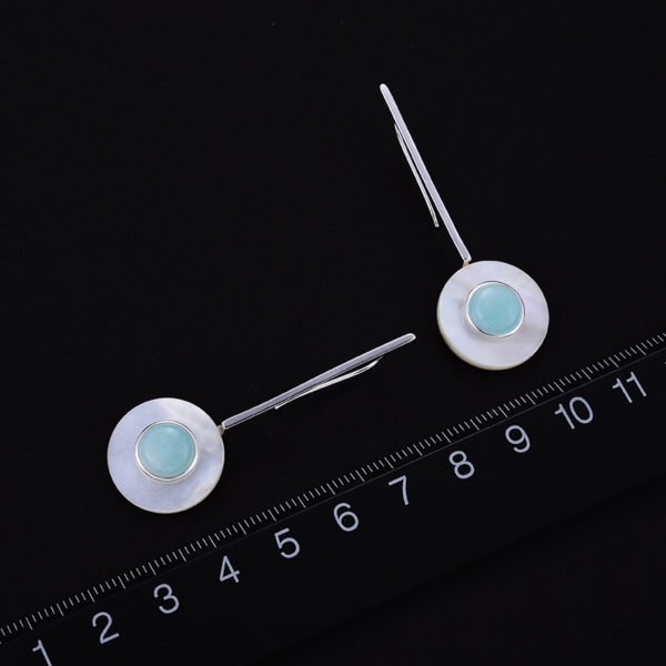 Lotus Fun Real 925 Sterling Silver Valentine's Day Gift You Are My Planet Creative Design Handmade Fine Jewelry Drop Earrings - Image 4