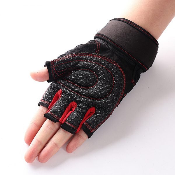 M-XL Gym Gloves Heavyweight Sports Exercise Weight Lifting Gloves Body Building Training Sport Fitness Gloves - Image 4