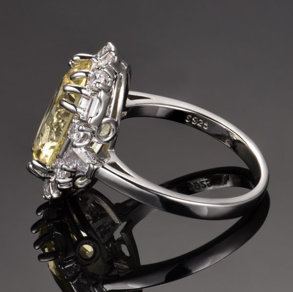 Nasiya Created Citrine Gemstone Rings For Women Real 925 Sterling Silver Jewelry Ring Wedding Anniversary Paty Gift Wholesale - Image 3