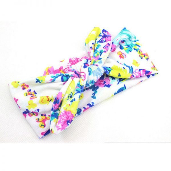 New Colorful Boho Newborn Toddler Headband Ribbon Elastic Baby Headdress Kids Hair Band Girl Bow Knot - Image 2