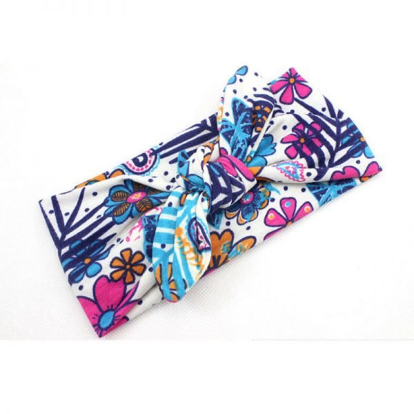 New Colorful Boho Newborn Toddler Headband Ribbon Elastic Baby Headdress Kids Hair Band Girl Bow Knot - Image 4