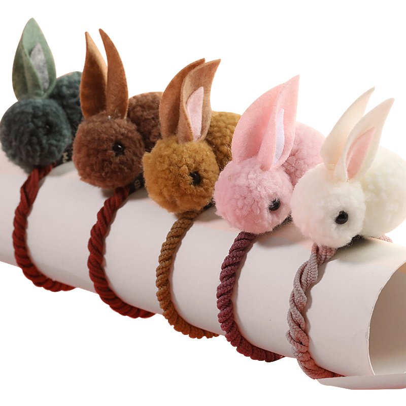 New Cute Animals Rabbit Style Hair Bands Felt Three-Dimensional Plush Rabbit Ears Headband For Children Girls Hair Accessories - Image 2