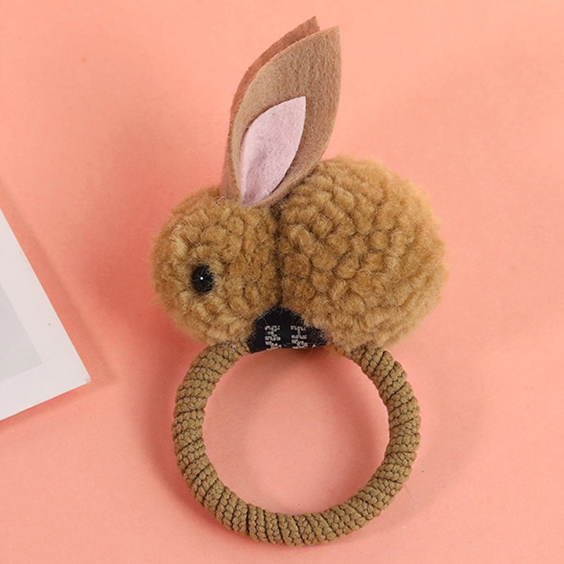 New Cute Animals Rabbit Style Hair Bands Felt Three-Dimensional Plush Rabbit Ears Headband For Children Girls Hair Accessories - Image 4
