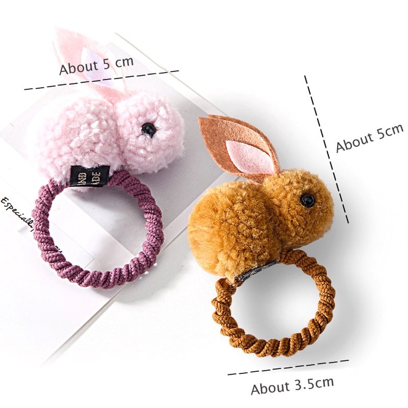 New Cute Animals Rabbit Style Hair Bands Felt Three-Dimensional Plush Rabbit Ears Headband For Children Girls Hair Accessories - Image 6