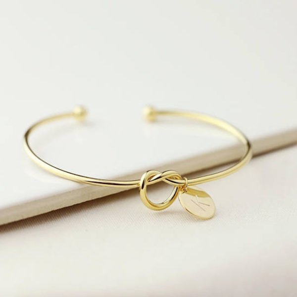 New Fashion Hot Rose Gold/Silver Alloy Letter Bracelet Snake Chain Charm Bracelet Female Personality Jewelry - Image 5
