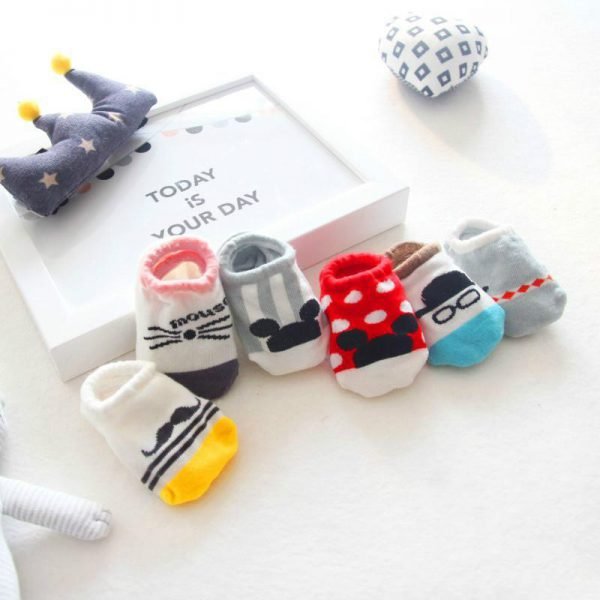 Newborn Cotton  infant Anti-slip socks Baby socks floor socks Boys Girls Cute Cartoon animal Baby Toddler Socks - Image 4