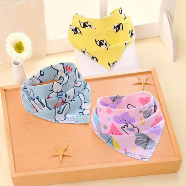 Oklady New Baby Bibs Cotton Bibs Soft Baby Smock Newborn Boys Girls kids Bibs Cartoon Baby Stuff - Image 2