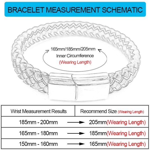 Punk Men Jewelry Braided Leather Bracelet Men Handmade Bracelet Trendy Stainless Steel Magnetic Clasp Male Wrist Band Gift PW740 - Image 6