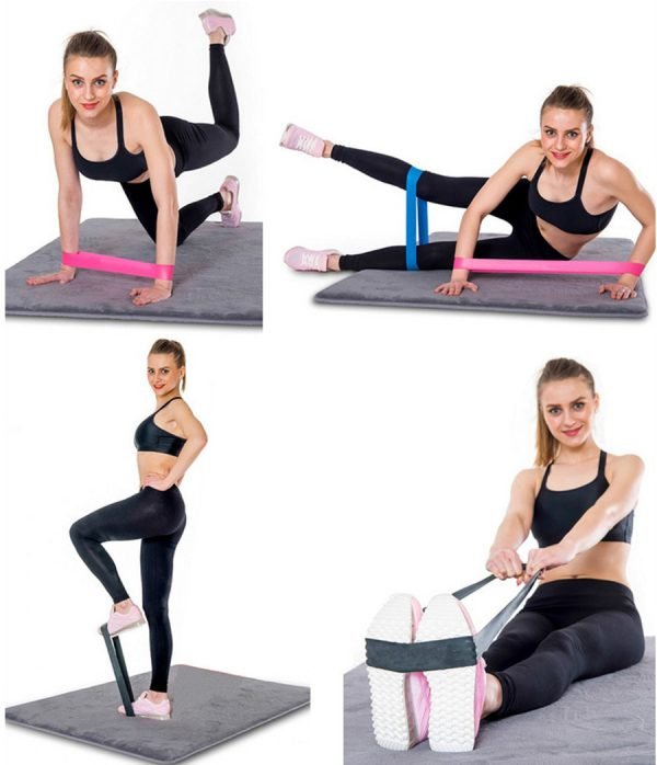Resistance Bands fitness Loop Yoga Pilates Home GYM Fitness Exercise Workout Training pull up Rubber Bands 2018 Wholesale - Image 6