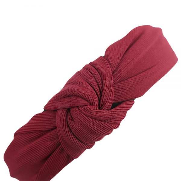 Solid Soft Knotted Flamingo Headband Hairband For Women Lady Bow Hair Hoop Hair Accessories Headwear - Image 5