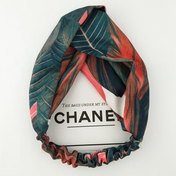 Summer Bohemian Style Hairbands Print Headbands For Women Retro Cross Knot Turban Bandage Bandanas Women Hair Accessories - Image 2