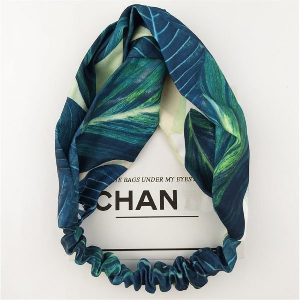 Summer Bohemian Style Hairbands Print Headbands For Women Retro Cross Knot Turban Bandage Bandanas Women Hair Accessories - Image 3