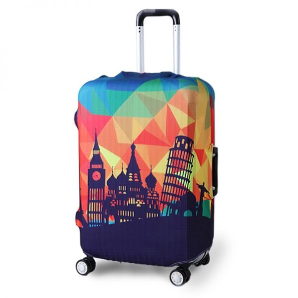 TRIPNUO Thicker Blue City Luggage Cover Travel Suitcase Protective Cover for Trunk Case Apply to 19''-32'' Suitcase Cover - Image 3