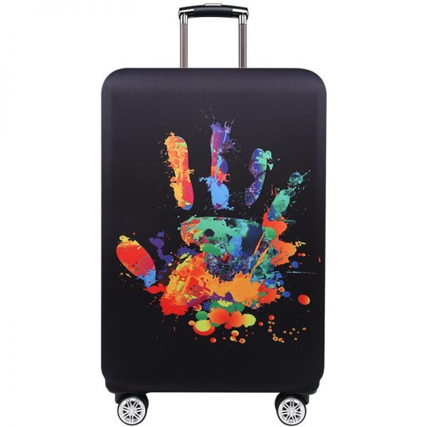 TRIPNUO Thicker Blue City Luggage Cover Travel Suitcase Protective Cover for Trunk Case Apply to 19''-32'' Suitcase Cover - Image 6