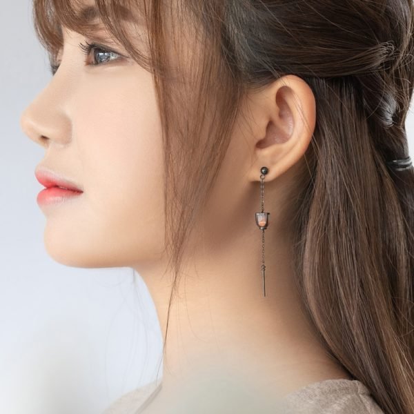Thaya Vintage Long Pendant Earrings Dropping Sky Lantern Handmade s925 sterling Silver Studs For Women Female Elegant Jewelry - Image 4