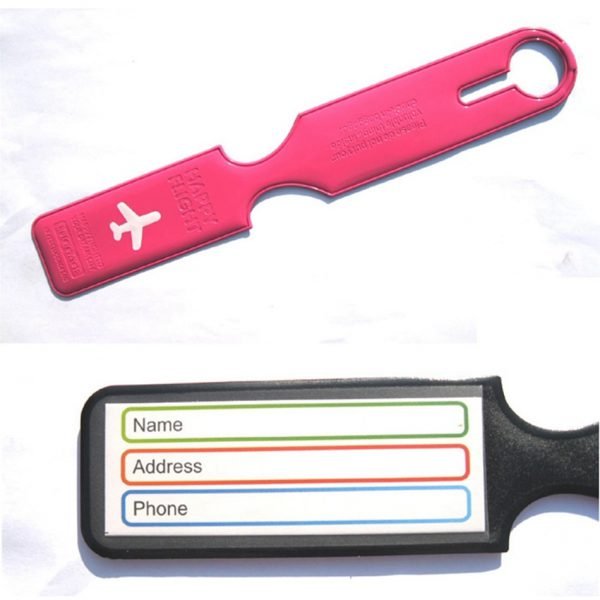 Travel PU Leather Luggage Tag Cover Creative Accessories Suitcase ID Address Holder Letter Baggage Boarding Tags Portable Label - Image 6
