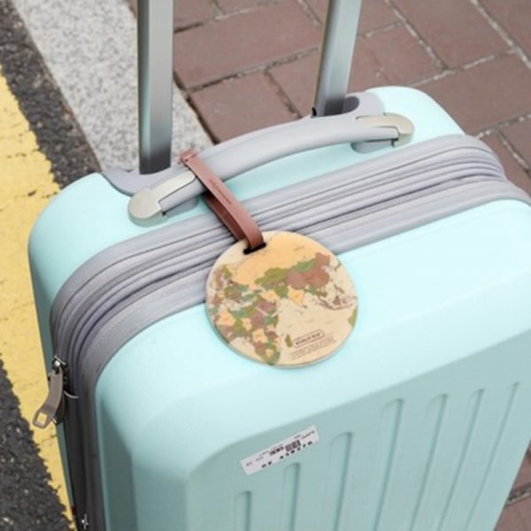 Travel accessories Luggage Tag Creative Casual Map Silica Gel Suitcase Id Address Holder Baggage Boarding Tag Portable Label - Image 2