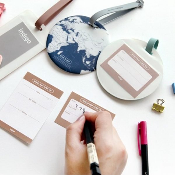 Travel accessories Luggage Tag Creative Casual Map Silica Gel Suitcase Id Address Holder Baggage Boarding Tag Portable Label - Image 3