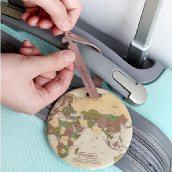 Travel accessories Luggage Tag Creative Casual Map Silica Gel Suitcase Id Address Holder Baggage Boarding Tag Portable Label - Image 4