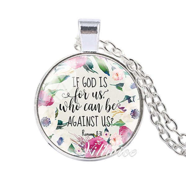 VILLWICE She is clothed with Strength and Dignity Necklace Proverbs 31:25 Bible Verse Christian Quote Necklace Faith Gifts - Image 4