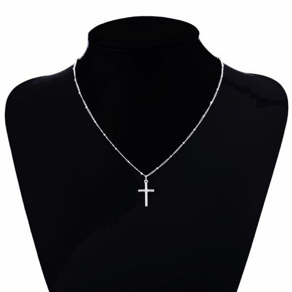 Vienkim 2019 Summer Gold Chain Cross Necklace Small Gold Cross Religious Jewelry Women's necklace - Image 4