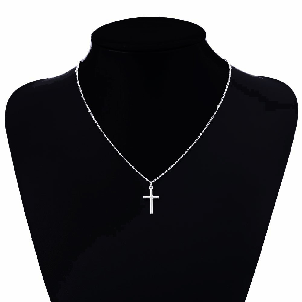 Vienkim 2019 Summer Gold Chain Cross Necklace Small Gold Cross Religious Jewelry Women's necklace - Image 4