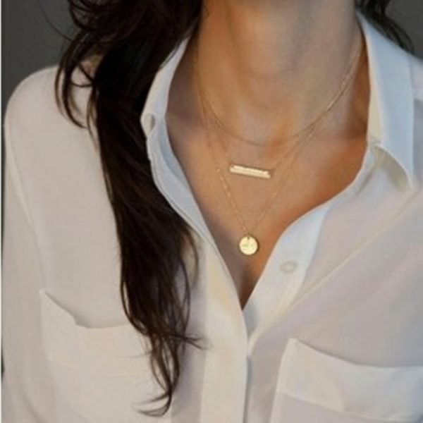 Vintage Necklace For Women Fashion Silver Color Medallion Sequins Necklace Multiple Layers Pendant Long Necklaces Boho Jewelry - Image 2