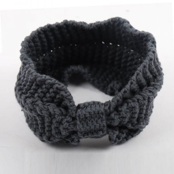 Winter Warmer Ear Knitted Headband Turban For Lady Women Crochet Bow Wide Stretch Hairband Headwrap Hair Accessories - Image 5