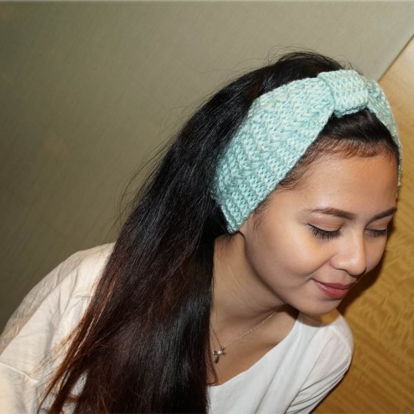 Winter Warmer Ear Knitted Headband Turban For Lady Women Crochet Bow Wide Stretch Hairband Headwrap Hair Accessories - Image 6